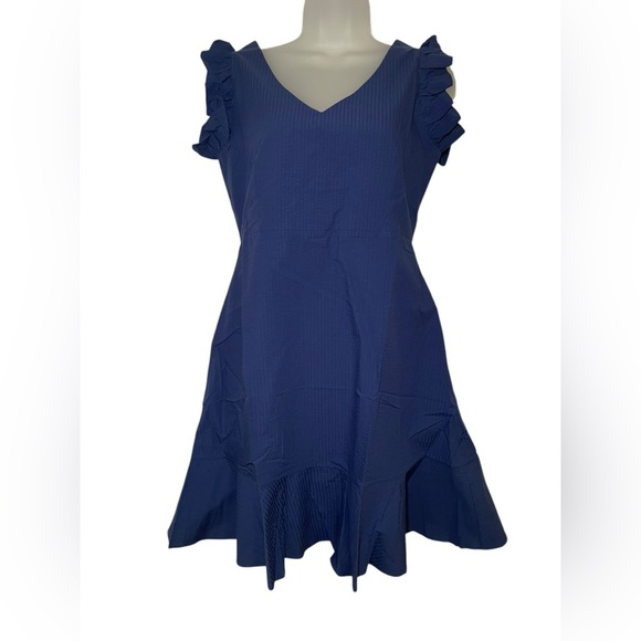 Harshman New NWT Navy 100% Cotton Naomi Dress Size XS - Picture 2 of 6